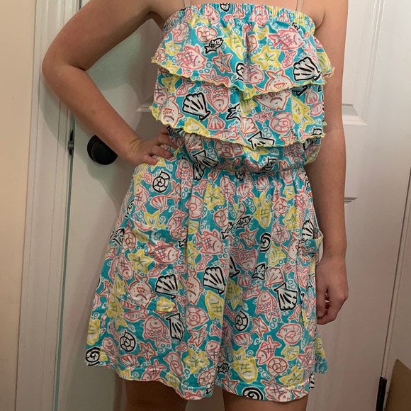 Strapless Short Romper - Picture 1 of 14